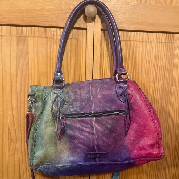 Bed Stu Rockababy Unicorn Tie Dye Leather Handbag - Picture 2 of 10